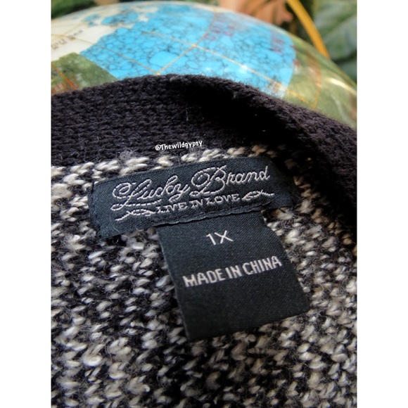 Lucky brand cozy eclectic chunky knit cardigan 🍂 - Picture 5 of 6